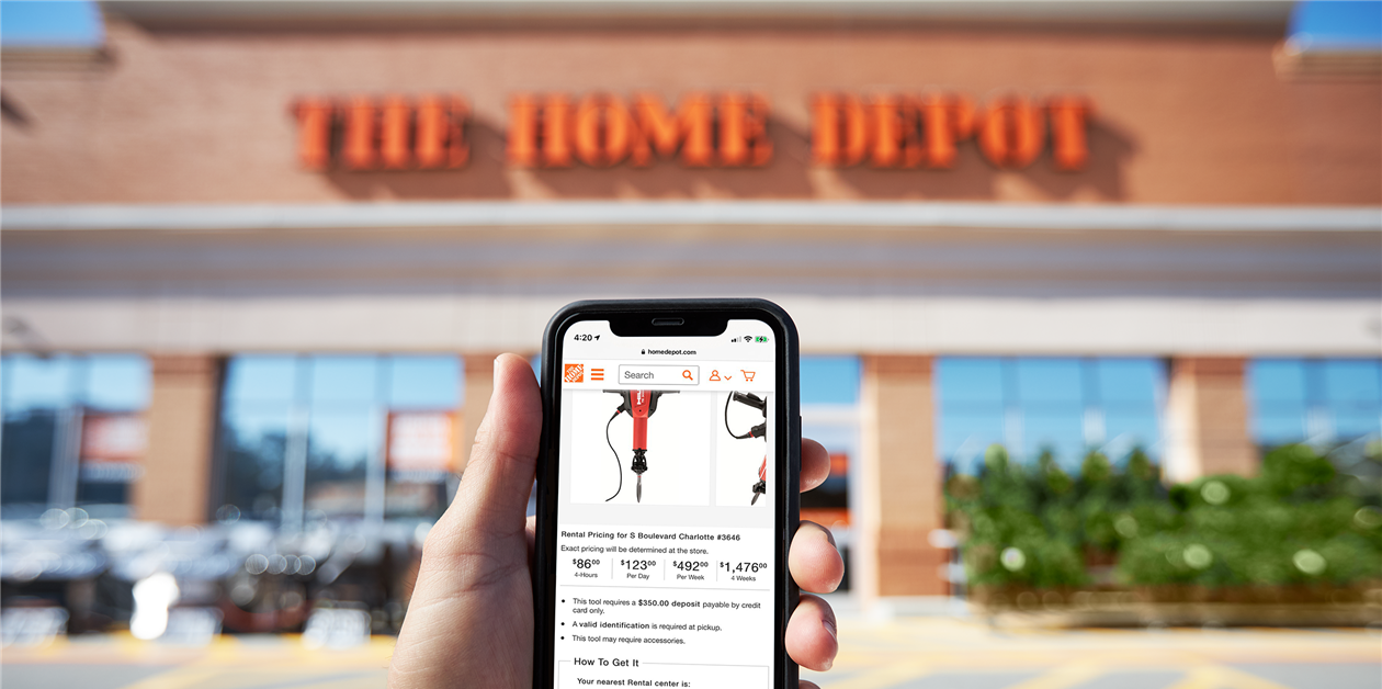 Home Depots offers online rental ordering Access Briefing