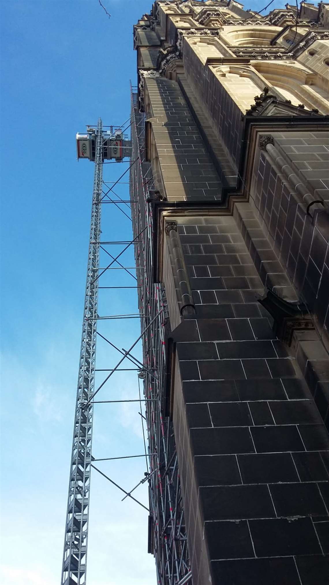 Geda platfroms in use at New Cathedral in Austria