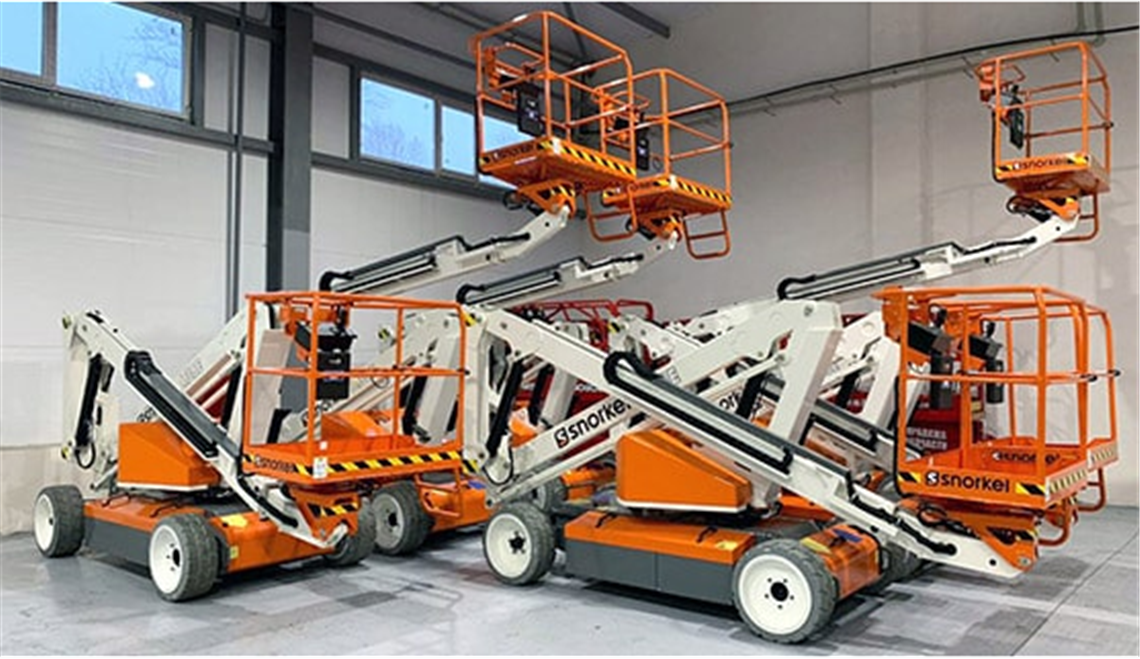 Snorkel's A38E electric articulated boom lift model