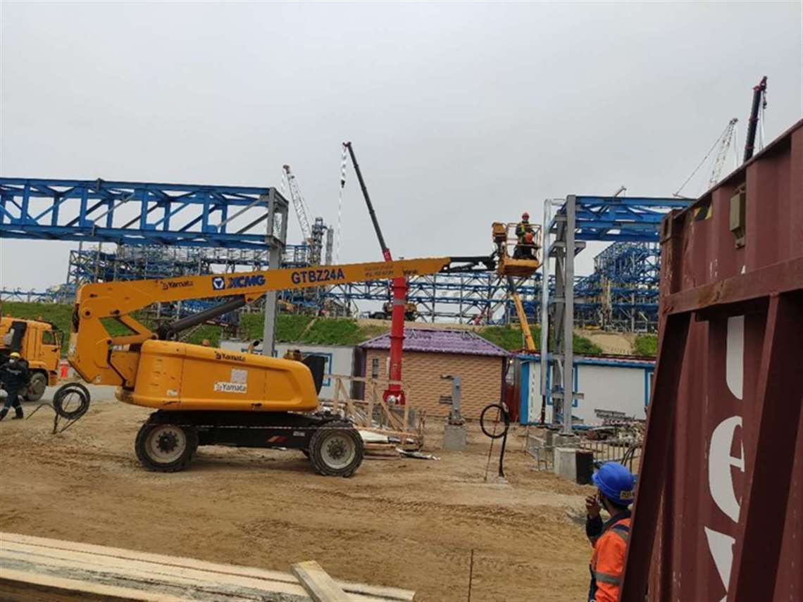 XCMG boom, Amur Gas Treatment Plant Project (AGPP), Russia