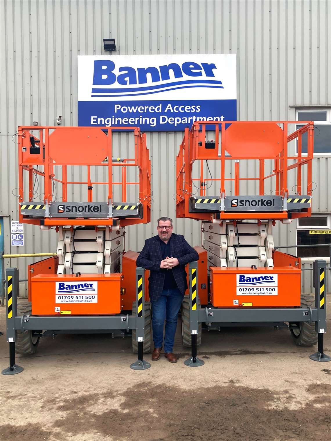 Phil James takes delivery at the Rotherham depot