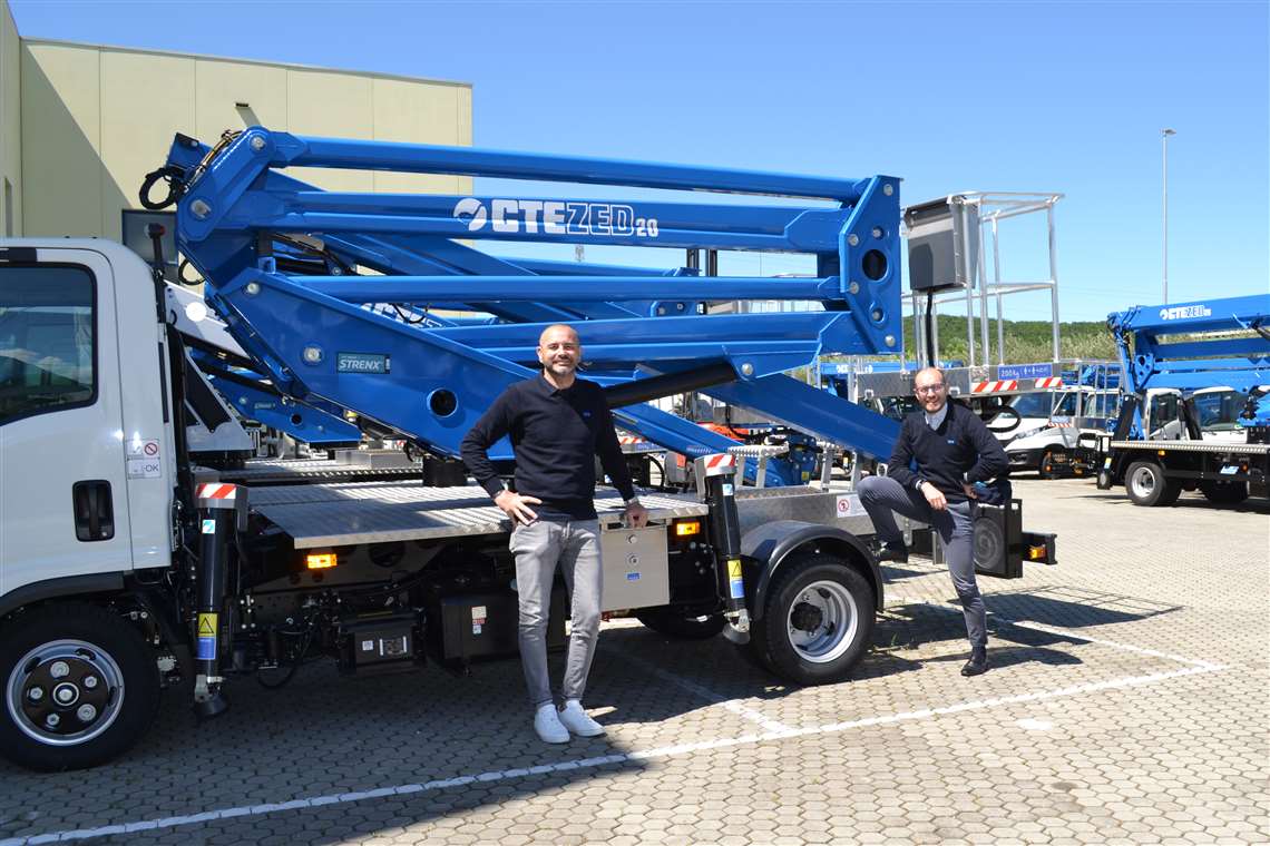 Left to right: CTE's new area managers Moris Locatelli and Gianluca Ibba.