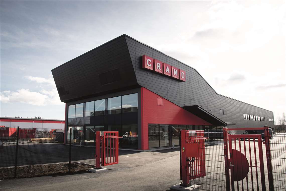 Cramo’s new centre n Åby, Vantaa, Finland