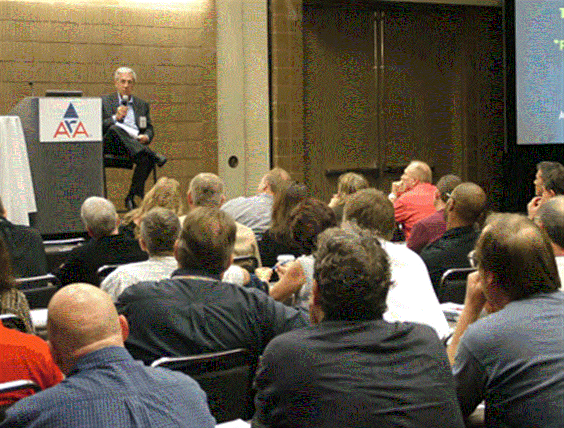 Dan Kaplan speaking at the ARA's Rental Show in February 2012.