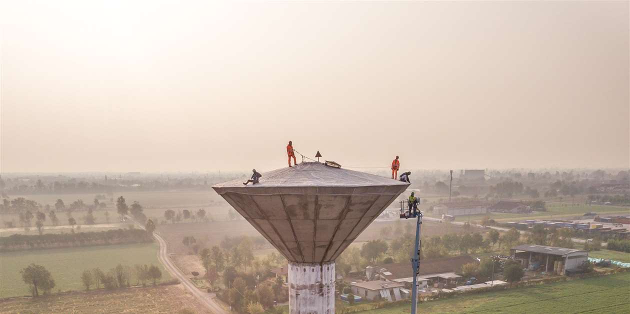 Water tower destination for Genie - Access Briefing