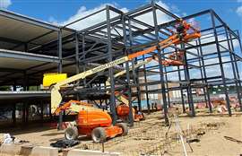 Summit Platforms steel erection