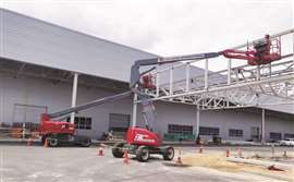 RentEase Units carry out  steel erection work. 