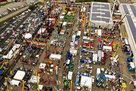 aerial view of GIS showground