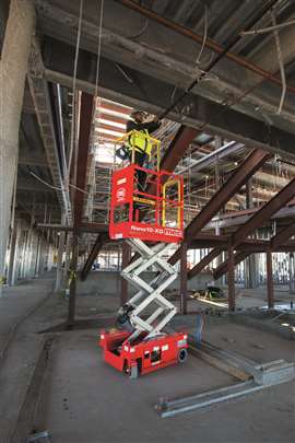 The NANO10-XD electric scissor lift.