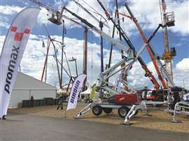 Dinolift stand at Vertikal Days in the UK