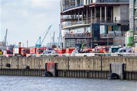 scaffold collapse, german scaffold, scaffold fatality, scaffold, hafencity