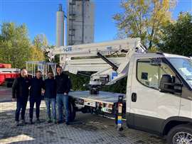 From left: ATG Lift area manager Ulrich Ehnes, ATG Lift Sales Director Fabian Kirberg, CTE export area manager Massimo Franceschi and ATG Lift area manager Jens Jablinski.