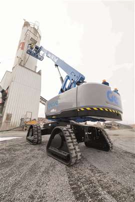 Genie’s updated Trax system will be on the Z-62/40 boom lift.