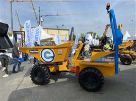 Thwaites previewed the MACH3080, a 3 tonne electric dumper