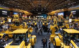 Caterpillar stand at a trade show