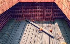 Steel billets stacked on a ship (Image: Adobe Stock) 