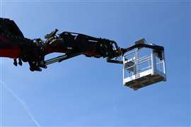 Nouveau panier HMF pour transformer une grue de chargement montée sur camion en une plate-forme élévatrice mobile