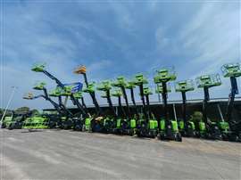 MEWPs outside LiuGong Access's factory in Zhenjiang, China (Image: KHL Group)