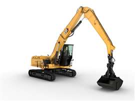 The Cat MH3295 material handler. 