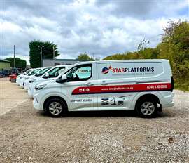  A new Star Platforms' engineering vehicle in full livery. (Image: Star Platforms). 