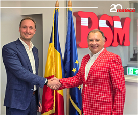 Photo showing Anthony Pille, Eastern Europe director at mateco Group, and Răzvan Constantin Nițu, president of the PSM Group, shaking hands. (Photo: mateco)