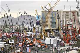 Outdoor image of constrcution equipment at showground