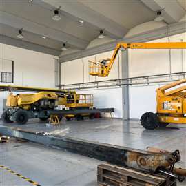 Haulotte service workshop Aprilia 