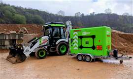La retroexcavadora JCB 3CX Hydrogen