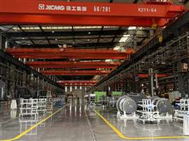 Visitors to Xuzhou, China, were given a tour of several different XCMG factories producing cranes, excavators, access equipment, and mining equipment (Image: KHL Group)