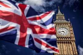 Bandiera del Regno Unito - Big Ben - Parlamento