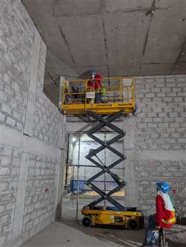 Haulotte en el proyecto del metro de Filipinas