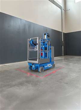 Genie Lift Guard Zone Lighting on the GR-20 
