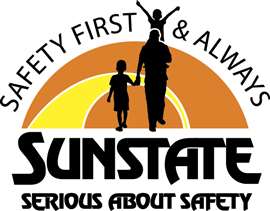 Sunstate Equipment's new safety-focused logo.