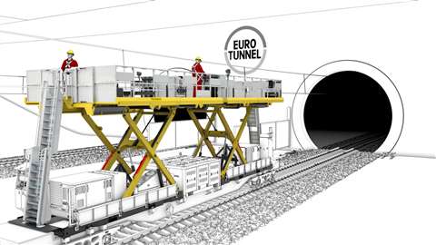 Palfinger PA1500 Eurotunnel