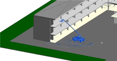 Manitou BIM format telehandler visual