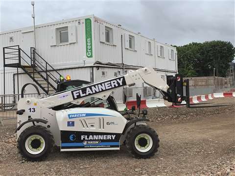 A Faresin electric telehandler