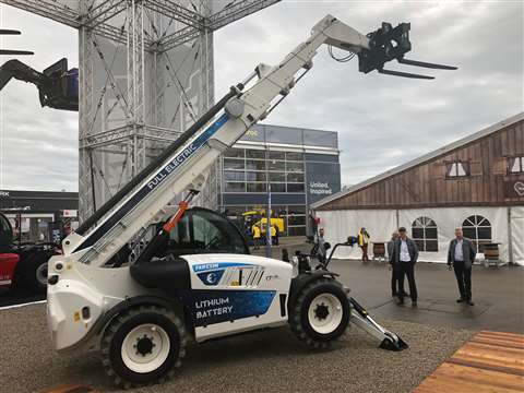 The Faresin 17.45 electric telehandler on show at Bauma 2022