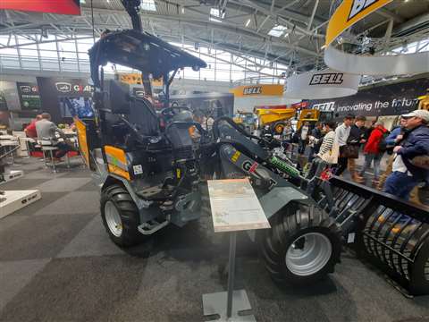 Tobroco-Giant's G2700E X-tra wheeled loader model on show in Munich. 