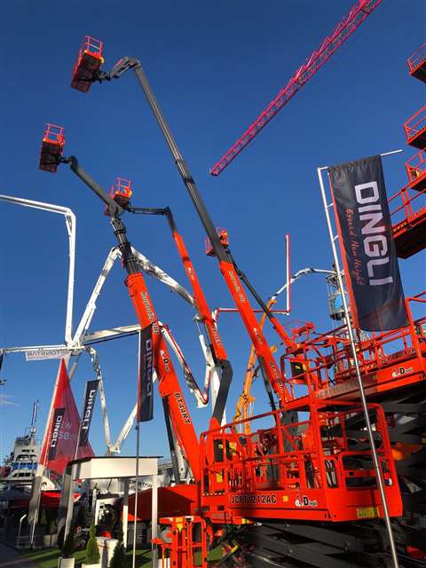 Dingli's exhibition stand at Bauma