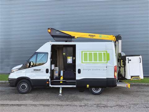 A Versalift van mount with e-Tech