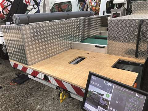 Klubb’s new prototype flat bed, made of bamboo composite.