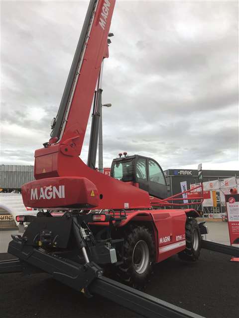 The Magni RTH 10.37 telehandler on show at Bauma 2022