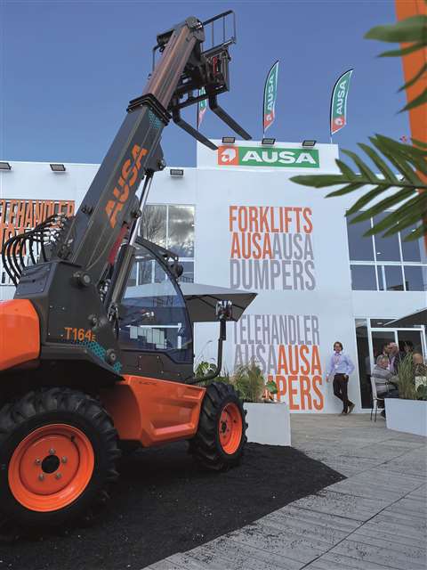 The T164E telescopic handler from Ausa at Bauma