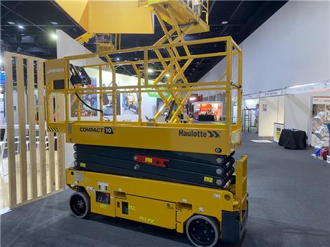Haulotte’s Compact 10 at the HIRE22 show.