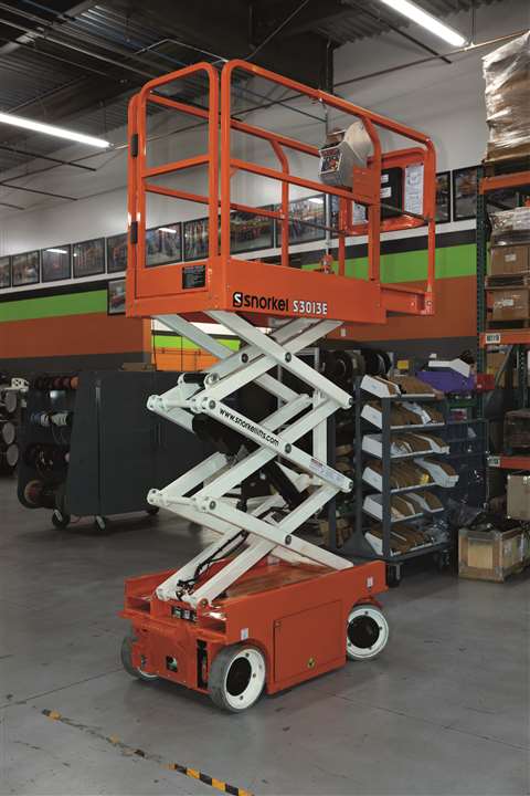 Snorkel S13013E scissor lift.