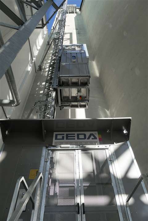 The GEDA SH 500 industrial hoist installed at Südzucker Group's Rain am Lech sugar factory in Germany.