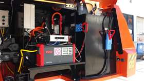 JLG E660SJ 45V battery and electric motor