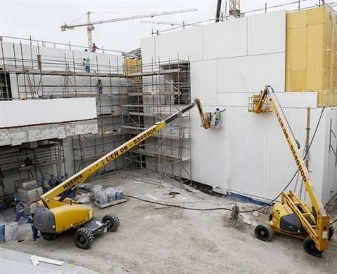Haulotte units at the Louvre Museum in Abu Dhabi.
