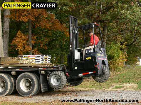 Palfinger's Crayler series of truck-mounted, or transportable, forklifts are available in six differ