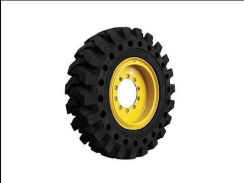 Gehl's solid rubber tire option is now available for its DL series of telehandlers.